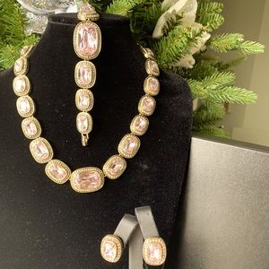Heidi Daus Ballet Pink Necklace Set New